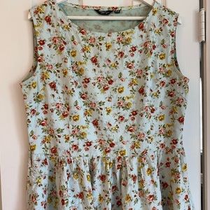 Floral Cottage Core Style Dress